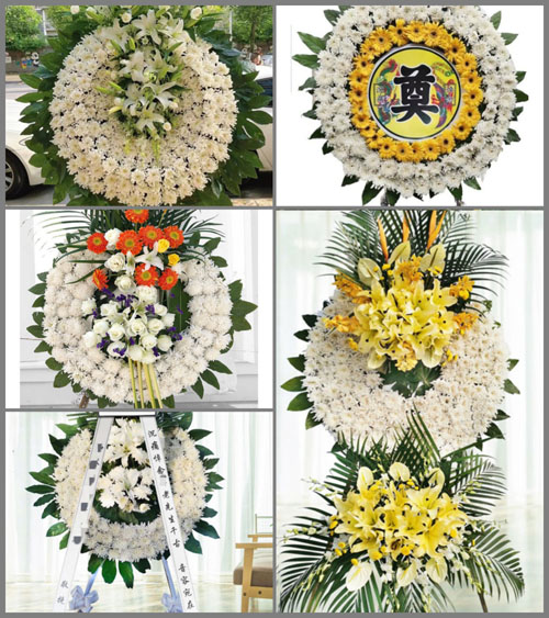 湖北孝感市安陆市洑水镇牌楼村花圈速递
